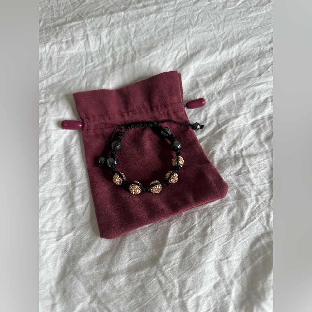 Shamballa bracelet with Swarovski crystals